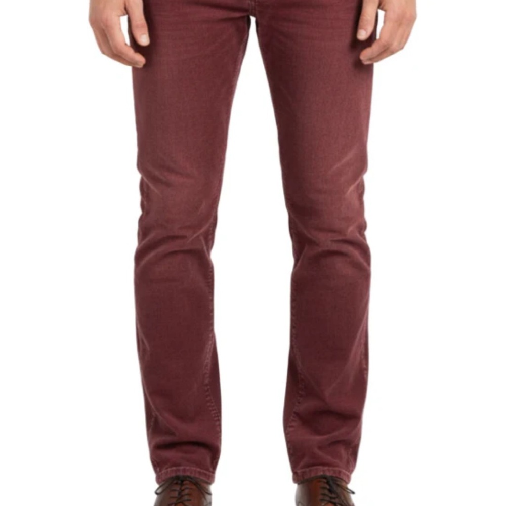Men's Corduroy Pants in Burgundy